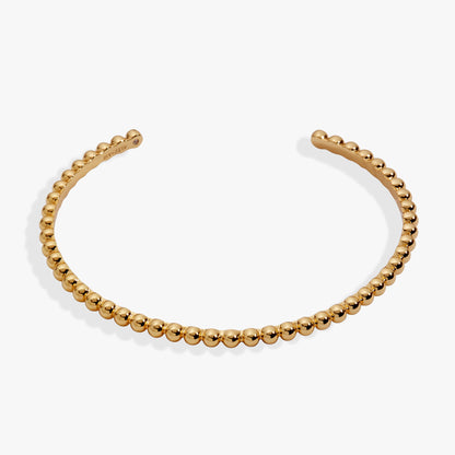 Gold Beaded Cuff Bracelet ALEX AND ANI