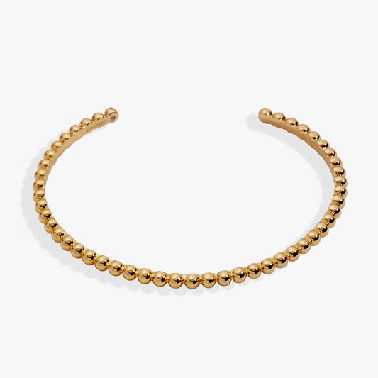 Gold Beaded Cuff Bracelet ALEX AND ANI