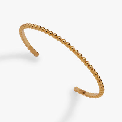 Gold Beaded Cuff Bracelet ALEX AND ANI