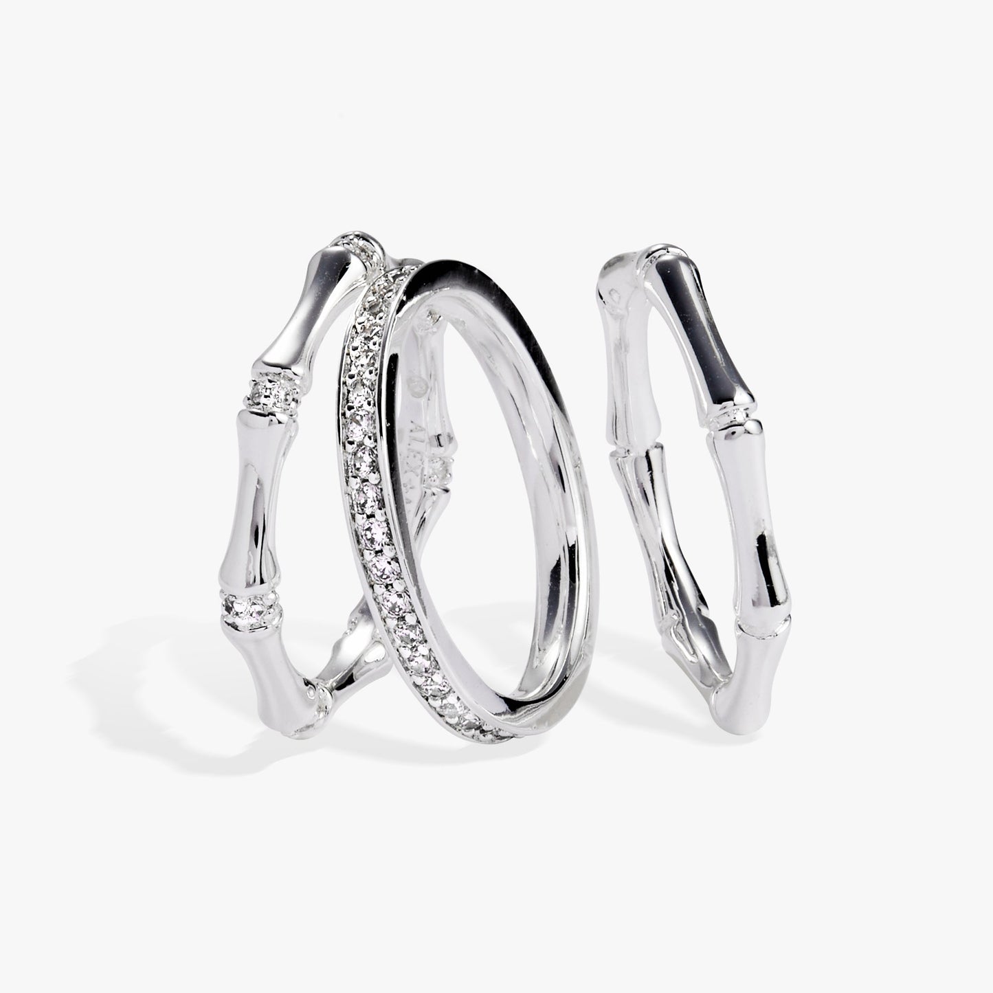 Bamboo Trio Ring Set ALEX AND ANI
