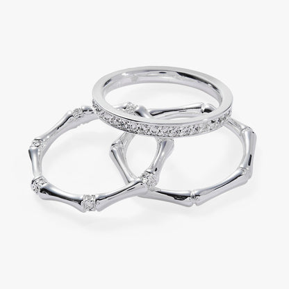 Bamboo Trio Ring Set ALEX AND ANI