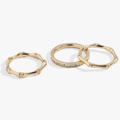 Bamboo Trio Ring Set ALEX AND ANI