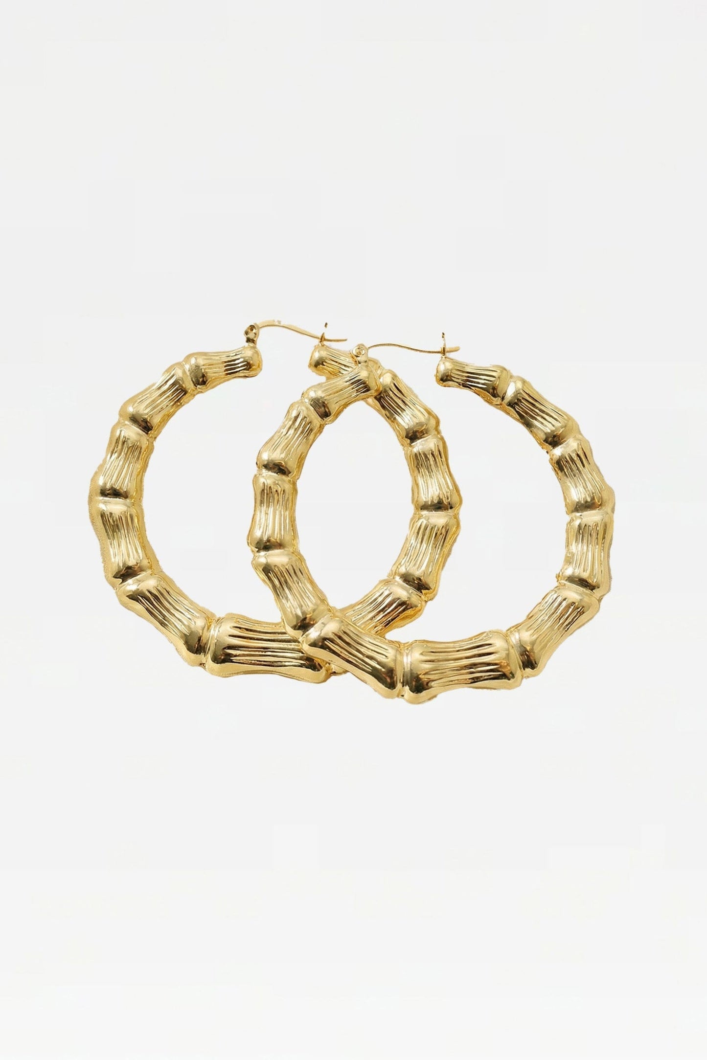 The Bamboo Hoop Earring