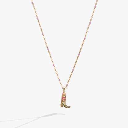 Barbie™ Cowboy Boot Pendant Necklace ALEX AND ANI