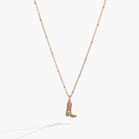 Barbie™ Cowboy Boot Pendant Necklace ALEX AND ANI