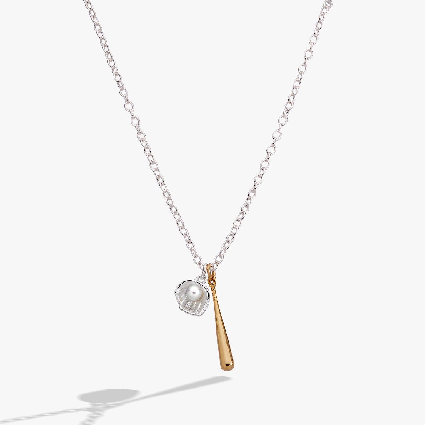 Baseball Duo Charm Pendant Necklace ALEX AND ANI