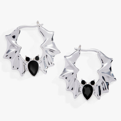 Crystal Bat Hoop Earrings ALEX AND ANI