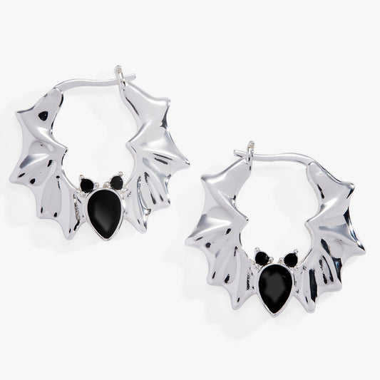 Crystal Bat Hoop Earrings ALEX AND ANI