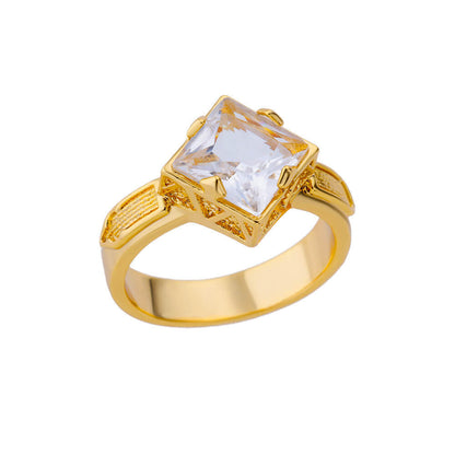 Zircon Niche Fashion, Heart-shaped Ring, Light Luxury Jewelry