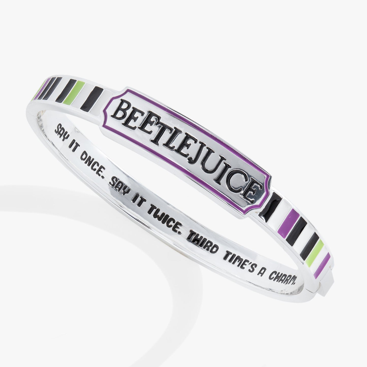 BEETLEJUICE™ 'Say It Once. Say It Twice. Third Time's A Charm' Bangle ALEX AND ANI