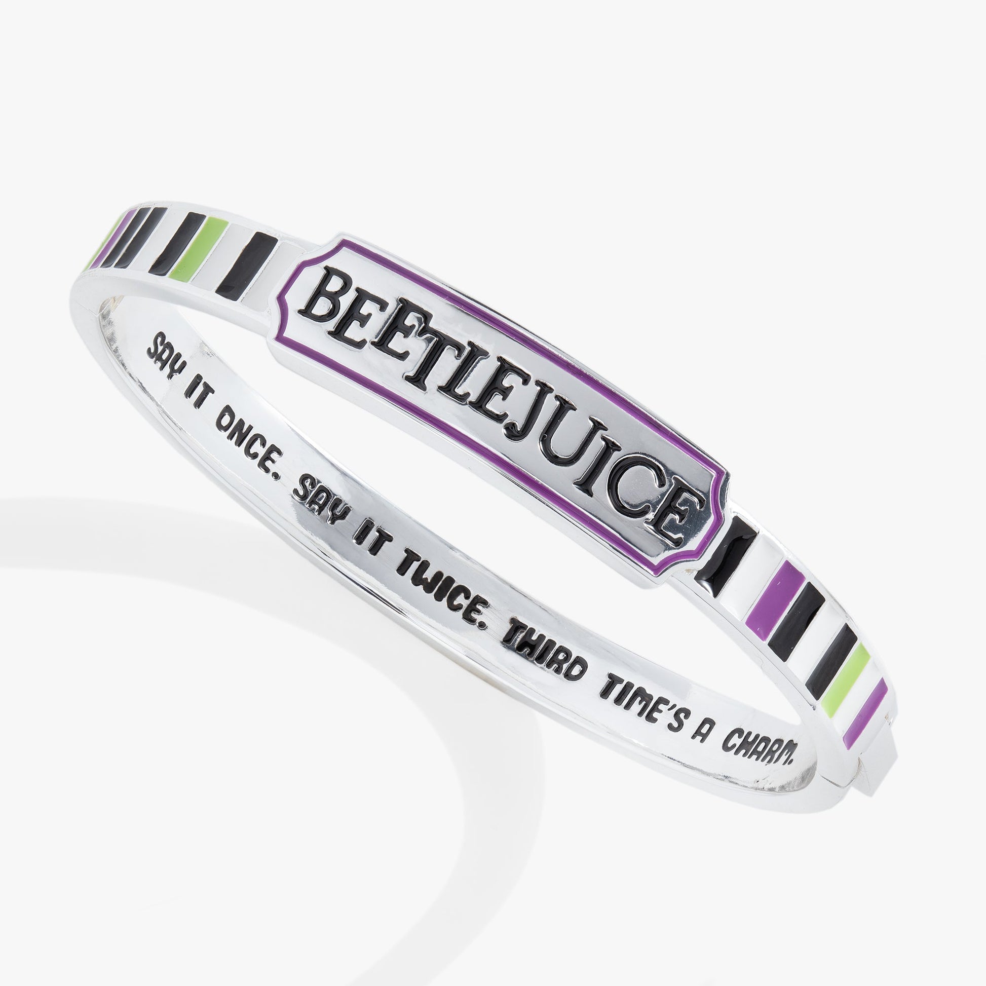 BEETLEJUICE™ 'Say It Once. Say It Twice. Third Time's A Charm' Bangle ALEX AND ANI