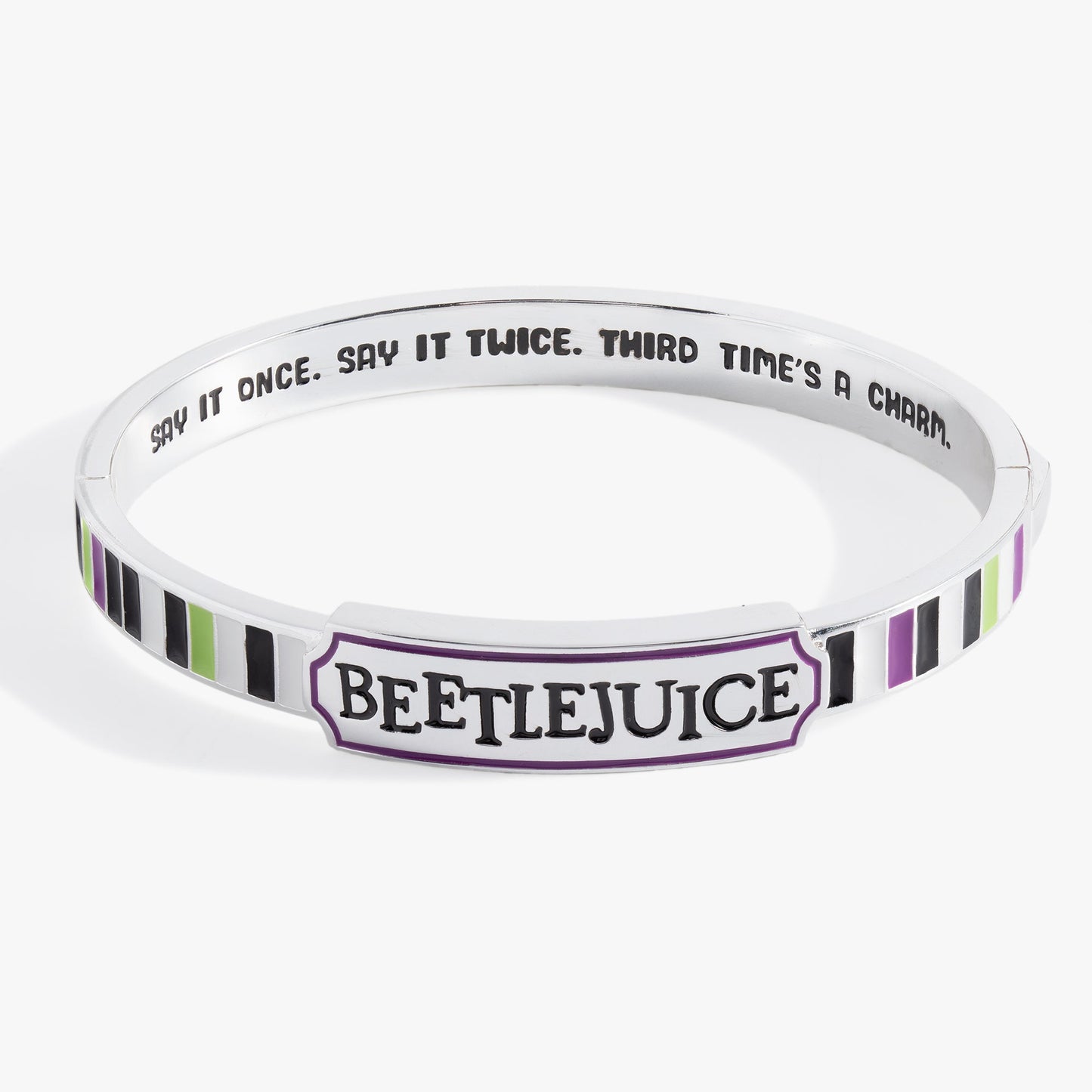 BEETLEJUICE™ 'Say It Once. Say It Twice. Third Time's A Charm' Bangle ALEX AND ANI