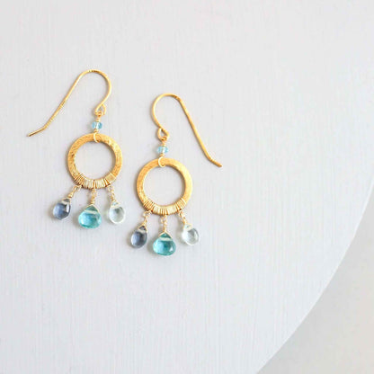The Boho Mini Earring - Aquamarine and IoliteCalling all beautiful dreamers, our handmade Boho Minis are inspired by dream catchers. This lightweight, ready-to-wear style features a mix of superior quality blueEarringsPARKEN JEWELRYVettedArcThe Boho Mini Earring