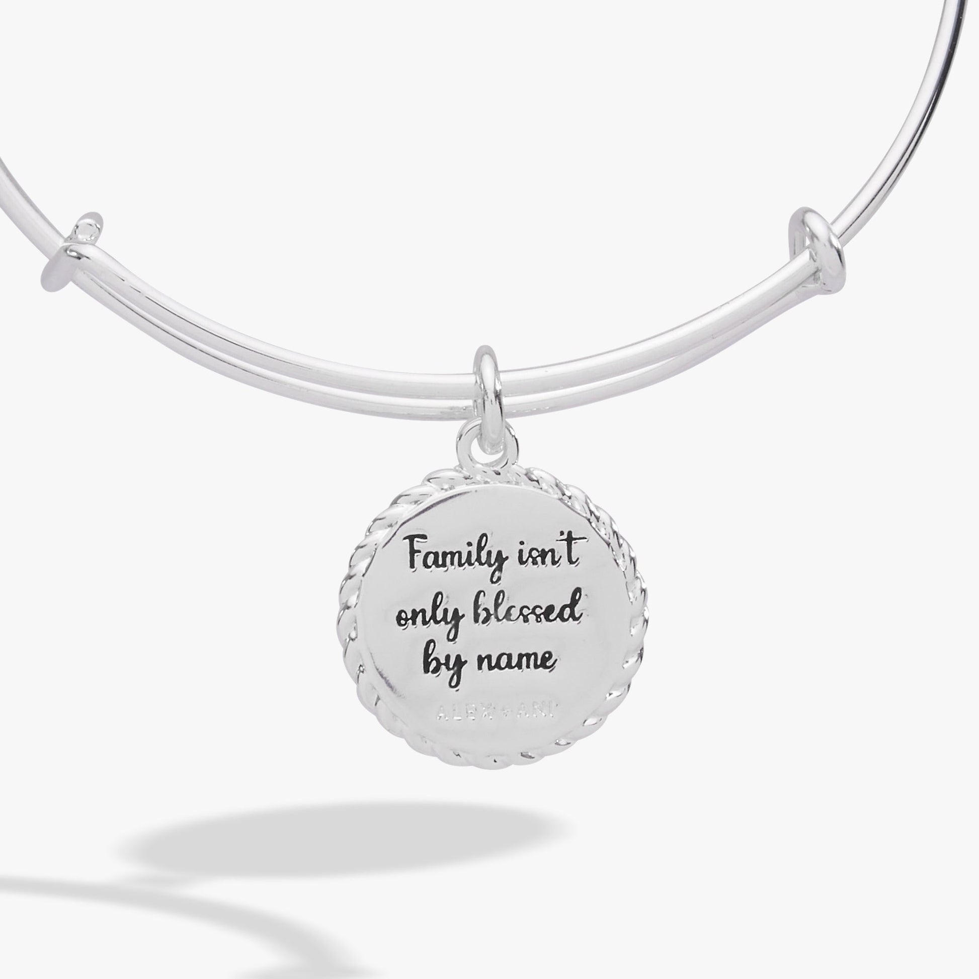 Bonus Mom 'Family Isn't Only Blessed By Name' Charm Bangle ALEX AND ANI