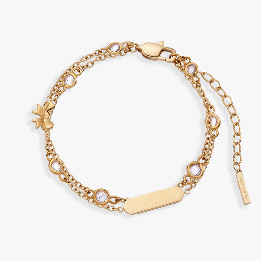 Bow Chain Double Strand Bracelet ALEX AND ANI