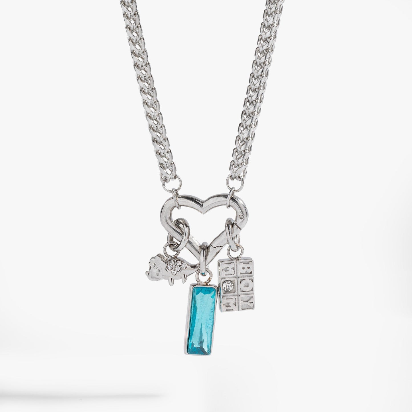 Boy Mom Interchangeable Charm Necklace ALEX AND ANI