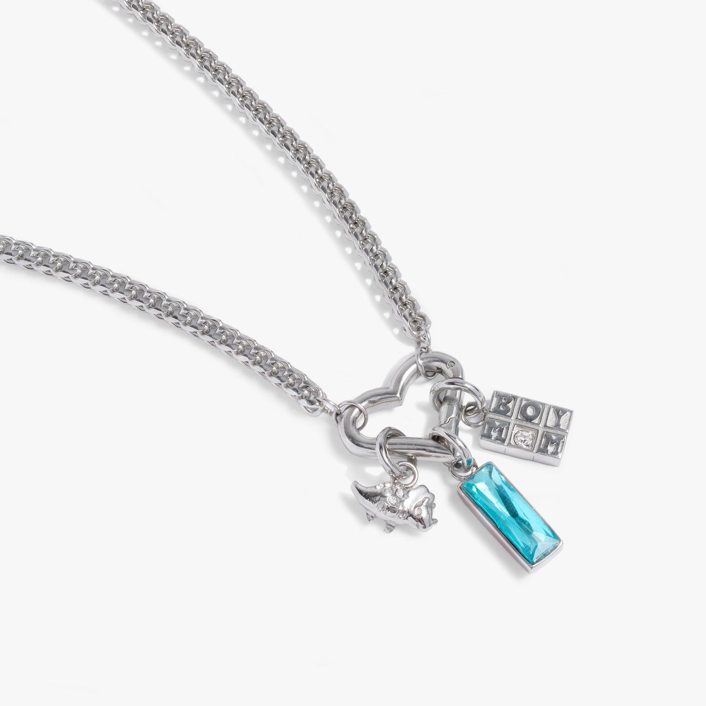 Boy Mom Interchangeable Charm Necklace ALEX AND ANI