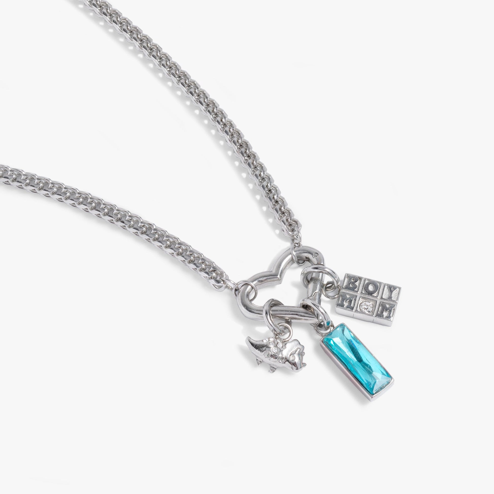 Boy Mom Interchangeable Charm Necklace ALEX AND ANI