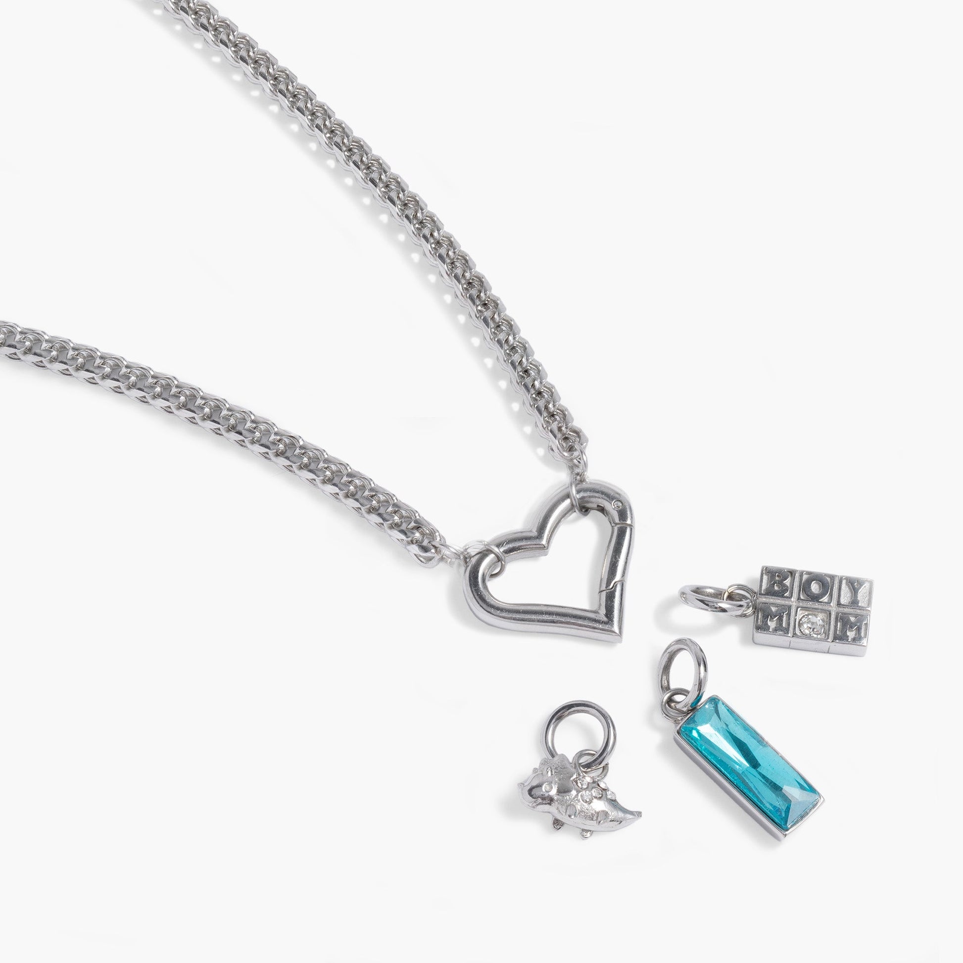 Boy Mom Interchangeable Charm Necklace ALEX AND ANI