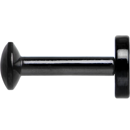 1/4 Black IP 4mm Circle Internal Thread Daith Cartilage Tragus BodyCandy