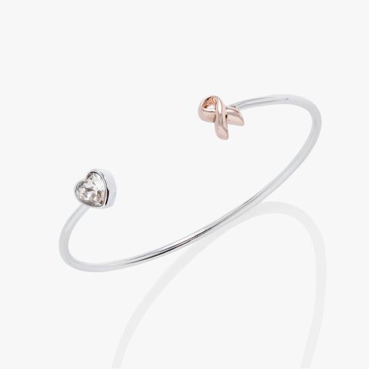 Breast Cancer Awareness Pink Ribbon Flex Cuff ALEX AND ANI
