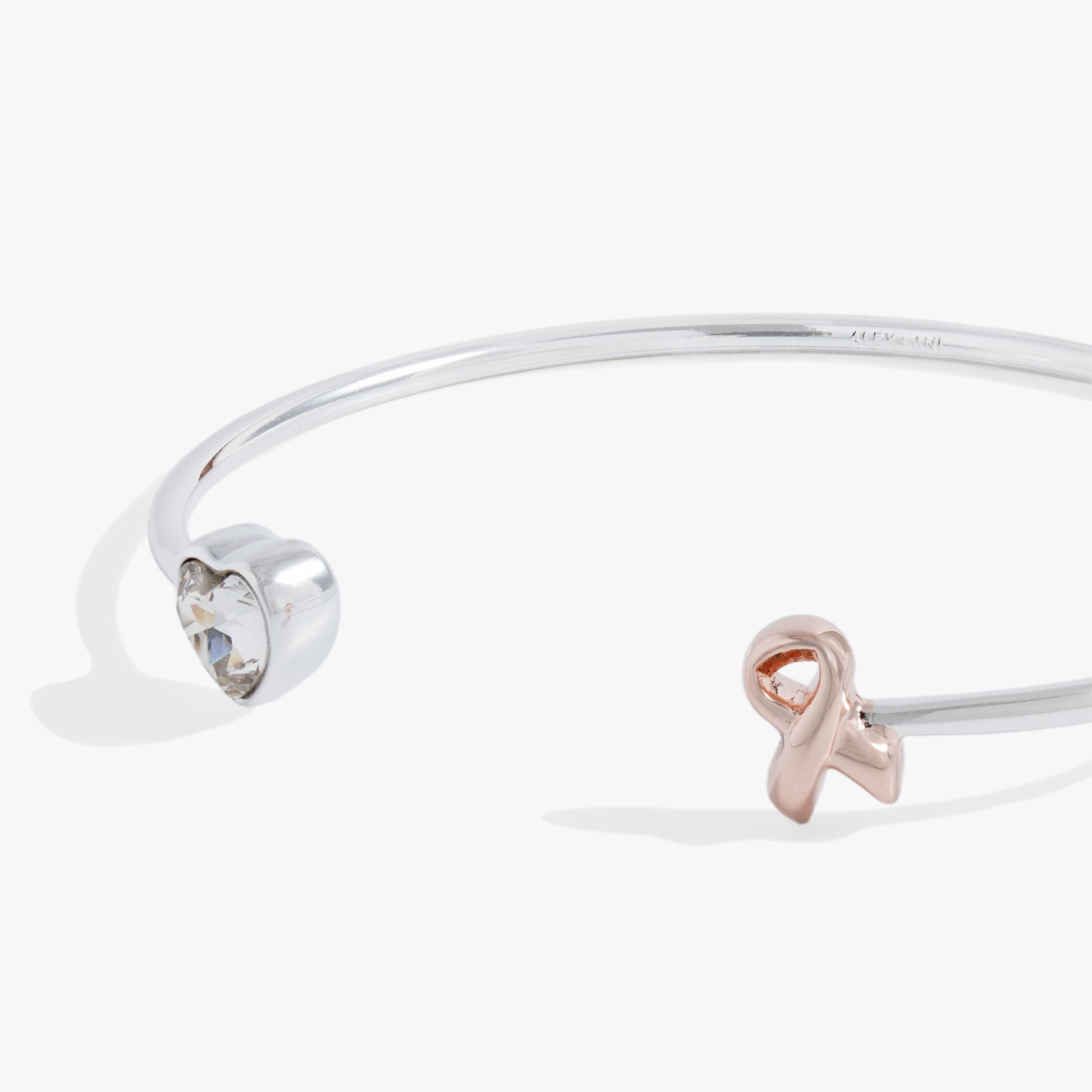 Breast Cancer Awareness Pink Ribbon Flex Cuff ALEX AND ANI