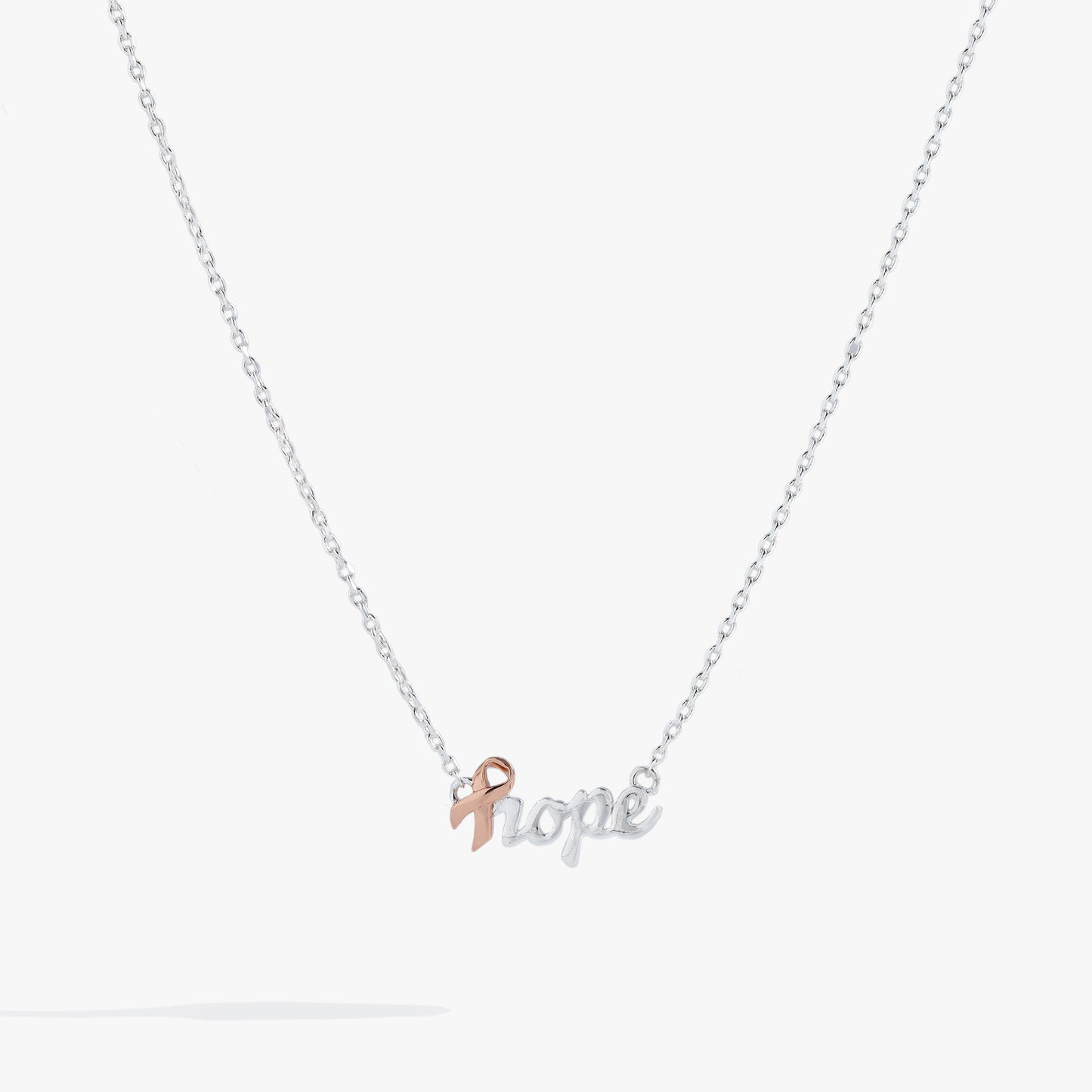 'Hope' Breast Cancer Awareness Pink Ribbon Necklace ALEX AND ANI
