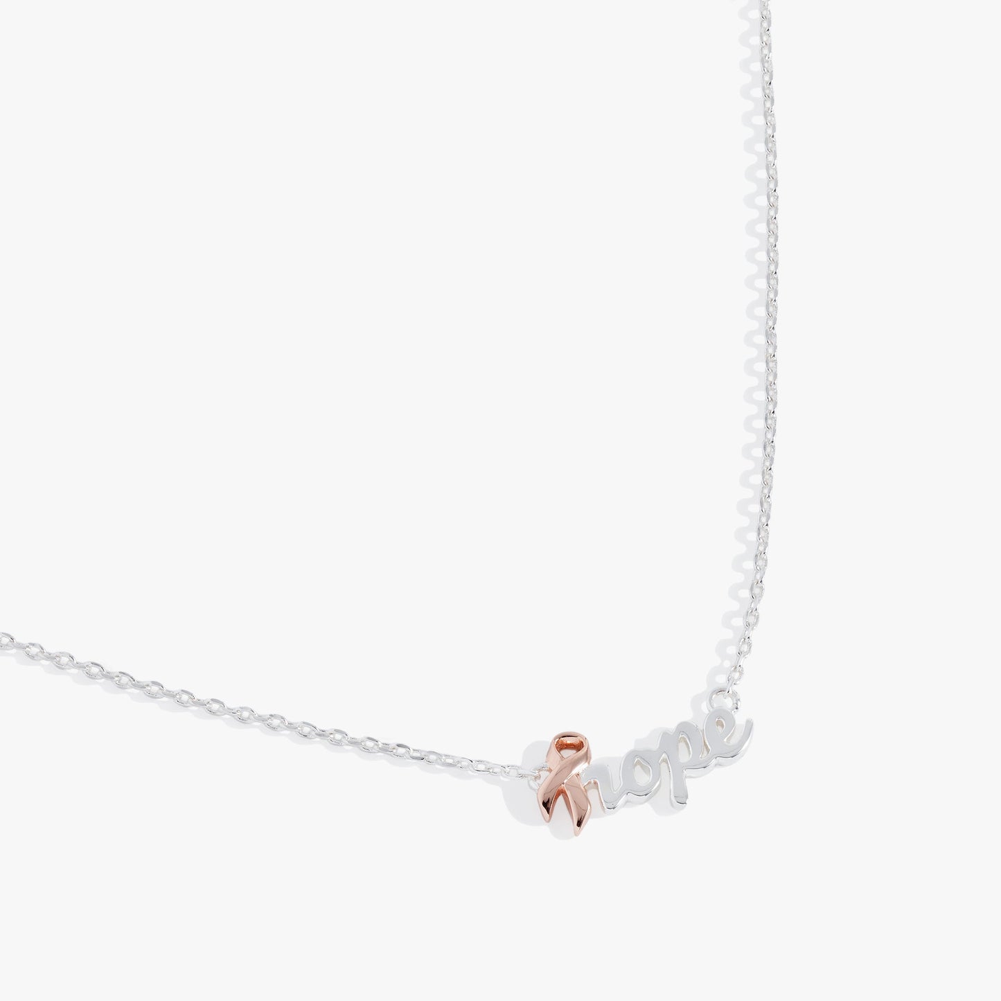 'Hope' Breast Cancer Awareness Pink Ribbon Necklace ALEX AND ANI
