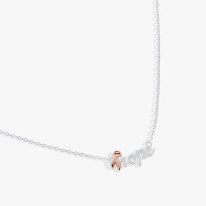 'Hope' Breast Cancer Awareness Pink Ribbon Necklace ALEX AND ANI
