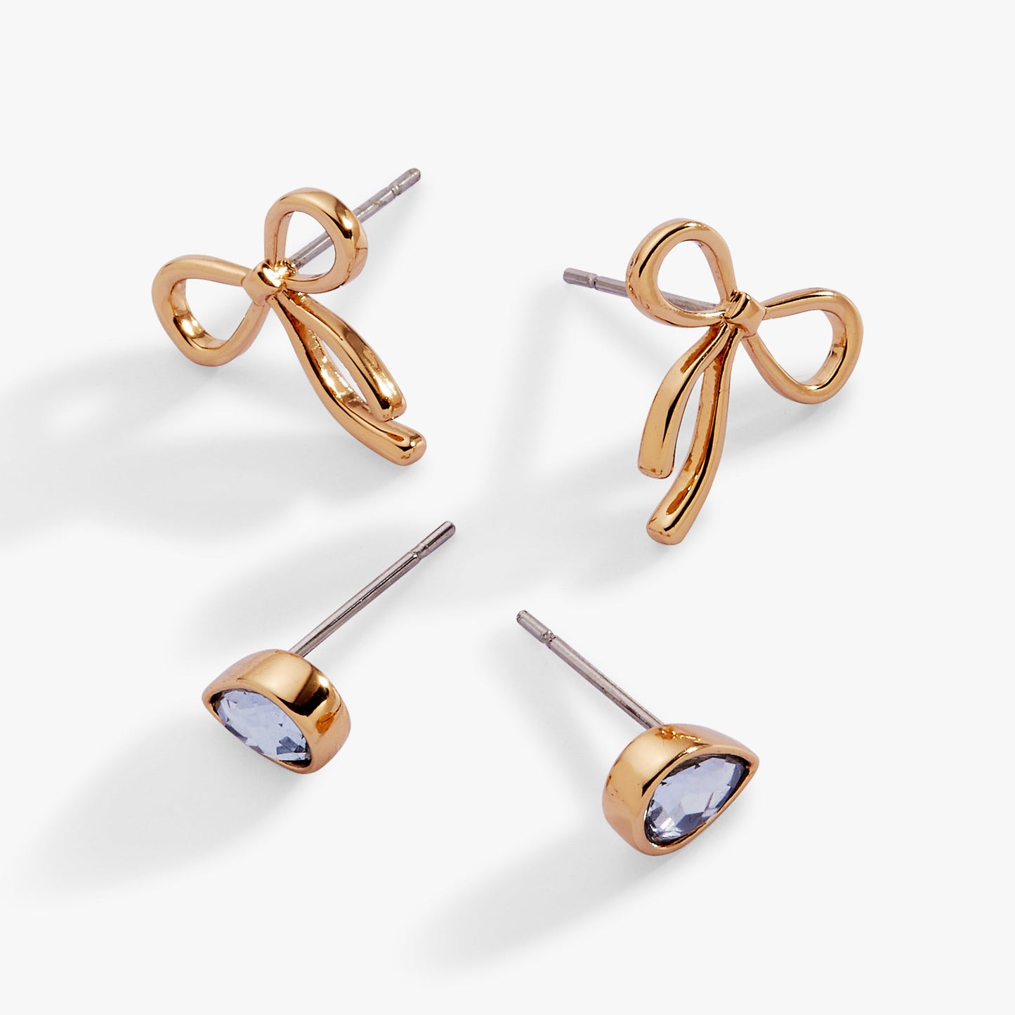 Bow & Teardrop Stud Earring Set ALEX AND ANI