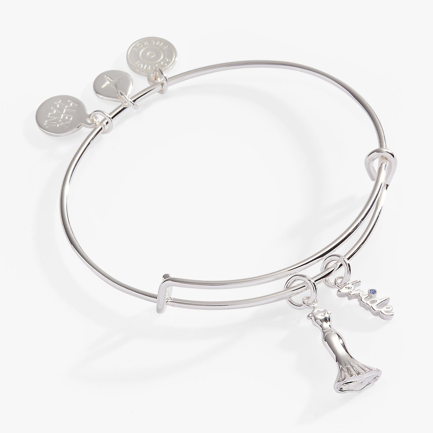 Bridal Gown Duo Charm Bangle ALEX AND ANI