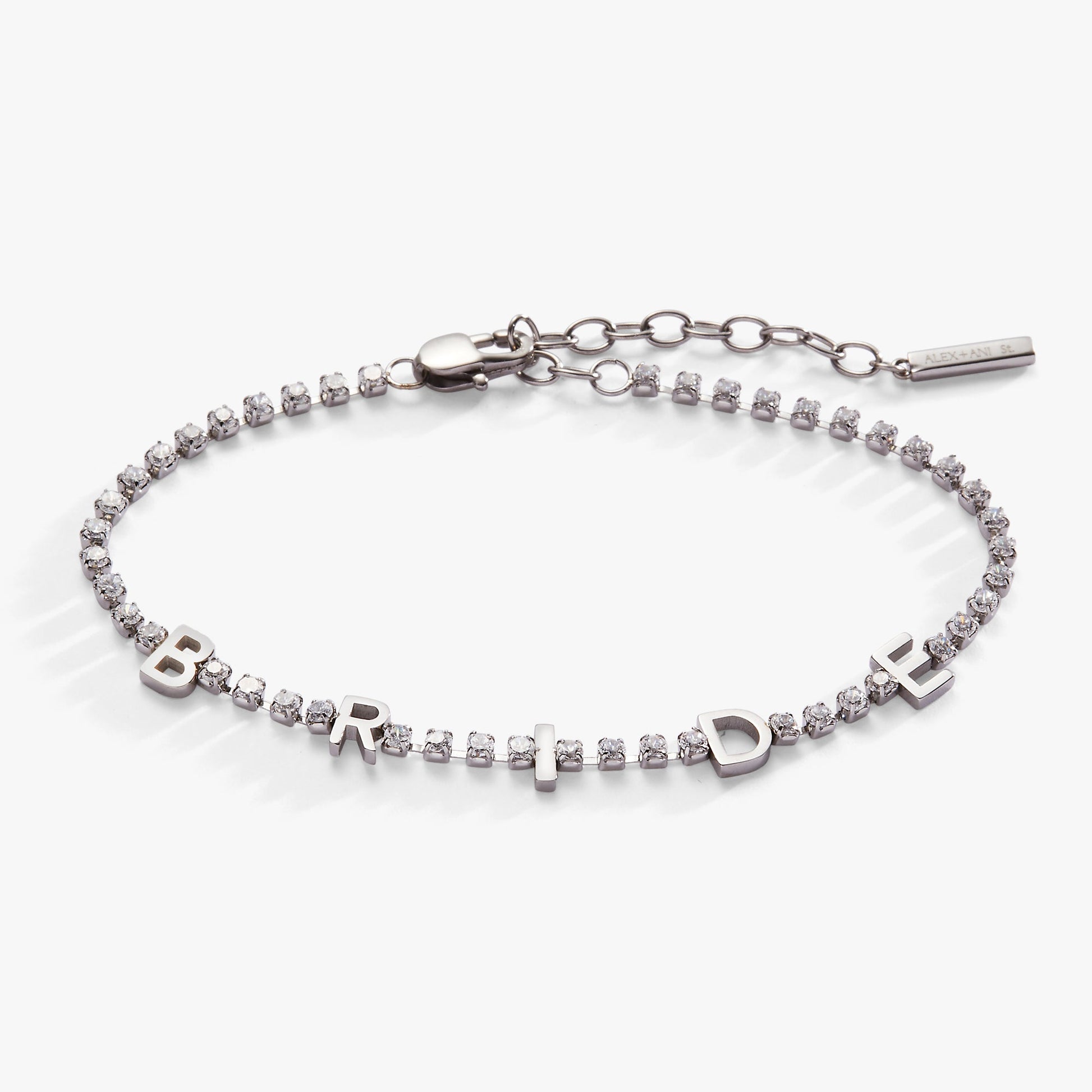 "Bride" Crystal Tennis Bracelet ALEX AND ANI