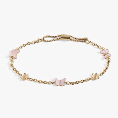 Butterfly and Flower Anklet ALEX AND ANI