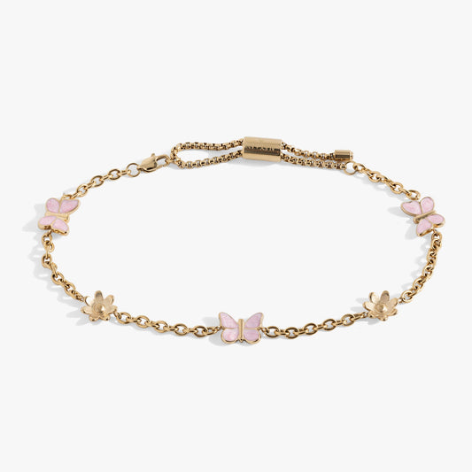 Butterfly and Flower Anklet ALEX AND ANI