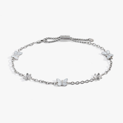 Butterfly and Flower Anklet ALEX AND ANI