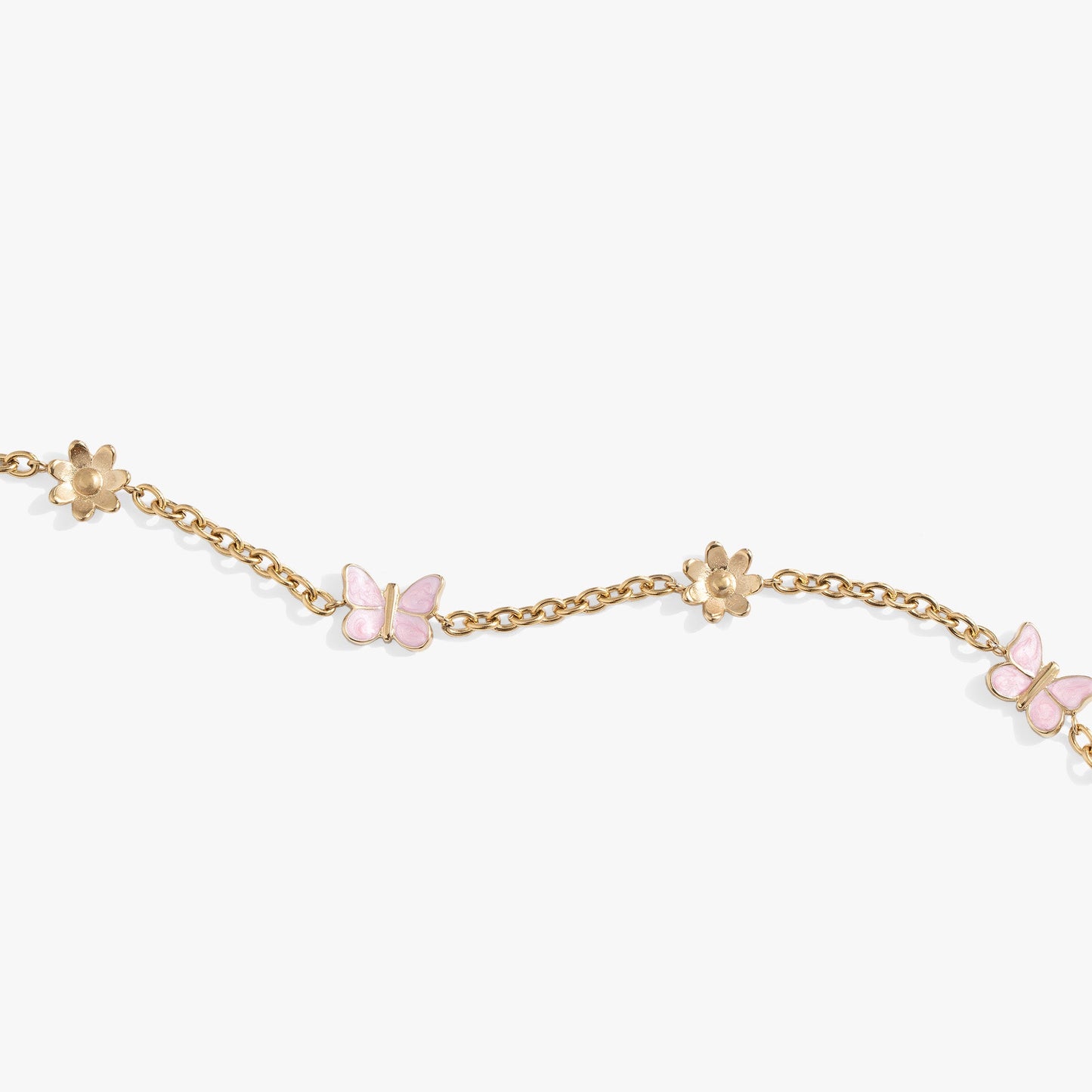 Butterfly and Flower Anklet ALEX AND ANI