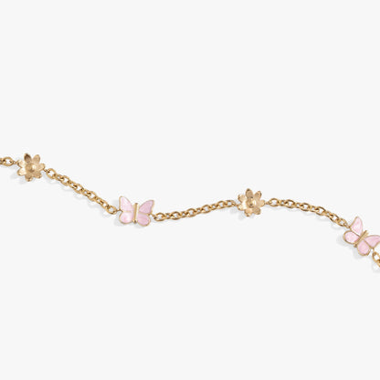 Butterfly and Flower Anklet ALEX AND ANI