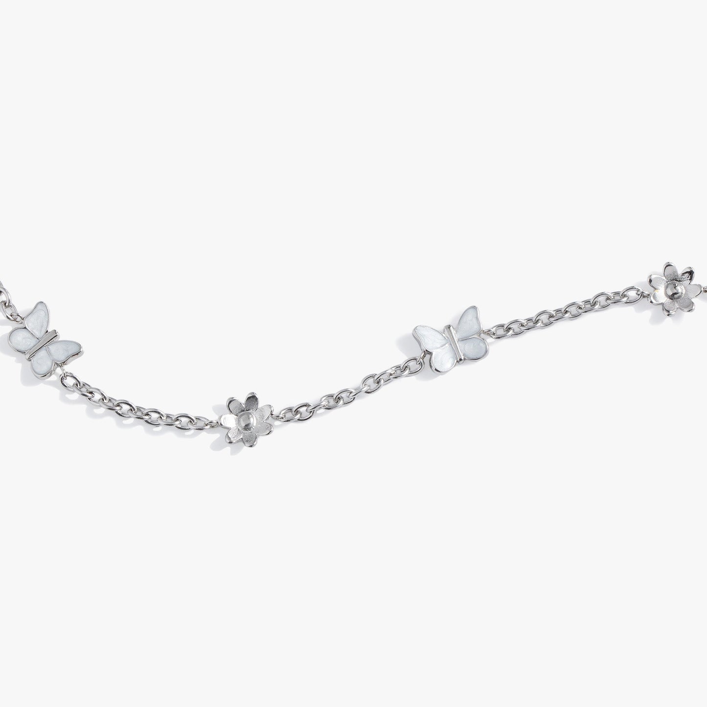 Butterfly and Flower Anklet ALEX AND ANI