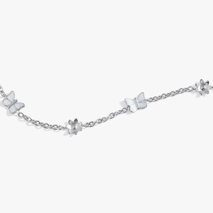 Butterfly and Flower Anklet ALEX AND ANI