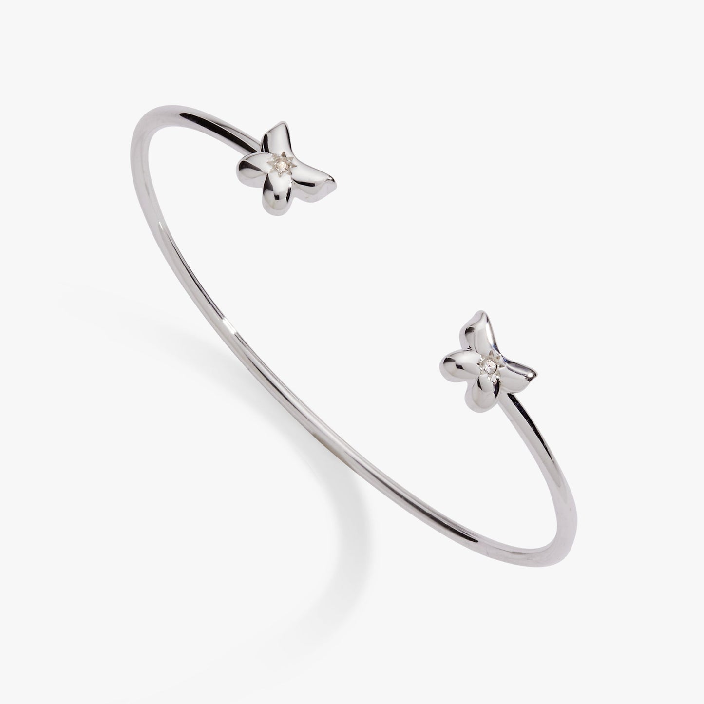 Puffy Butterfly Crystal Flex Cuff Bracelet ALEX AND ANI