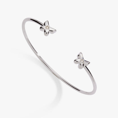 Puffy Butterfly Crystal Flex Cuff Bracelet ALEX AND ANI