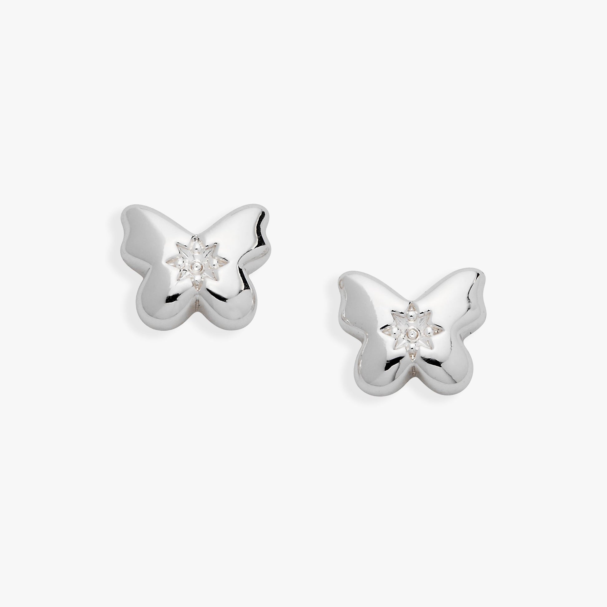 Puffy Butterfly Crystal Stud Earrings ALEX AND ANI