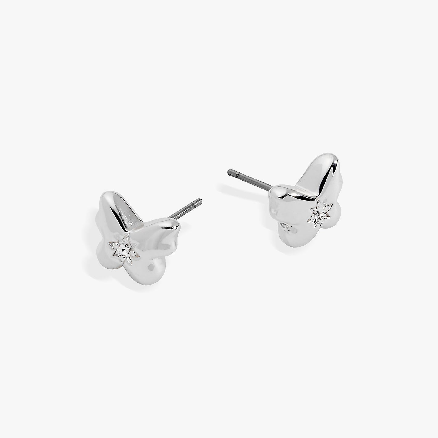 Puffy Butterfly Crystal Stud Earrings ALEX AND ANI