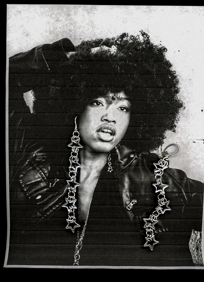 Starlight Viper - Chainmail Star Drop Earrings bywolfgang