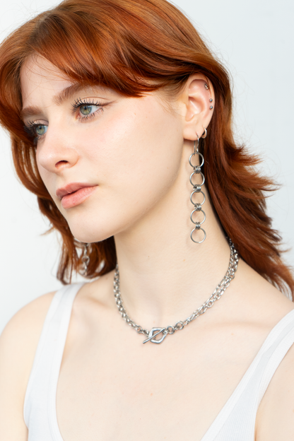 Athena Cinq - Chainmail Drop Earrings bywolfgang