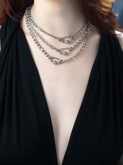 orbit carabiner necklace bywolfgang