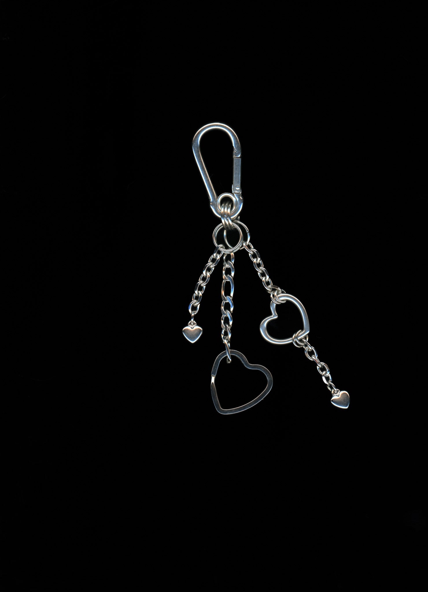 love u - heart charm carabiner keychain bywolfgang