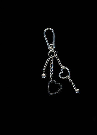 love u - heart charm carabiner keychain bywolfgang