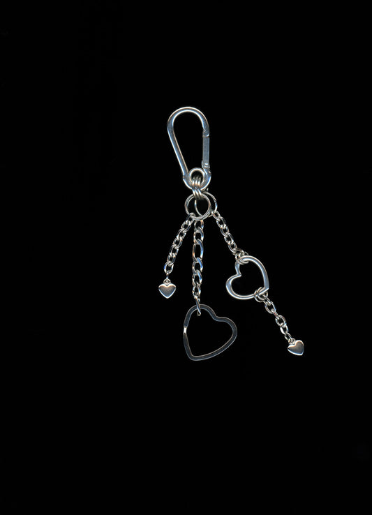 love u - heart charm carabiner keychain bywolfgang