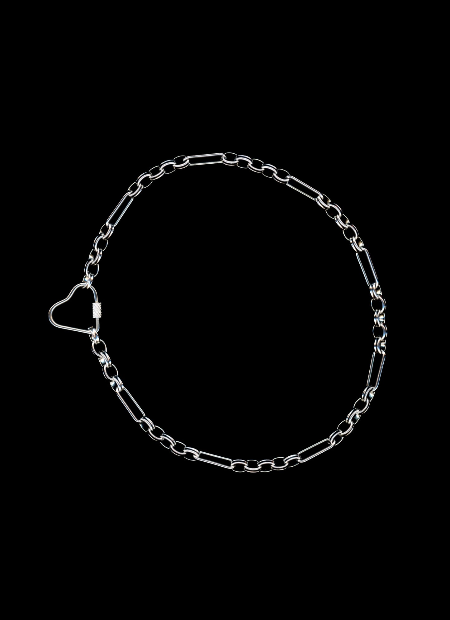 heavy metal lover - heart carabiner necklace bywolfgang